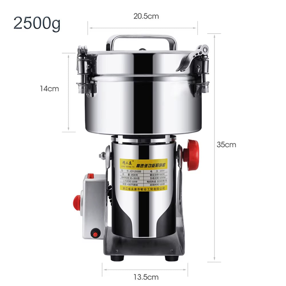 High Power Electric Coffee Grinder Kitchen Cereal Nuts Beans Spices Grains Grinder Machine