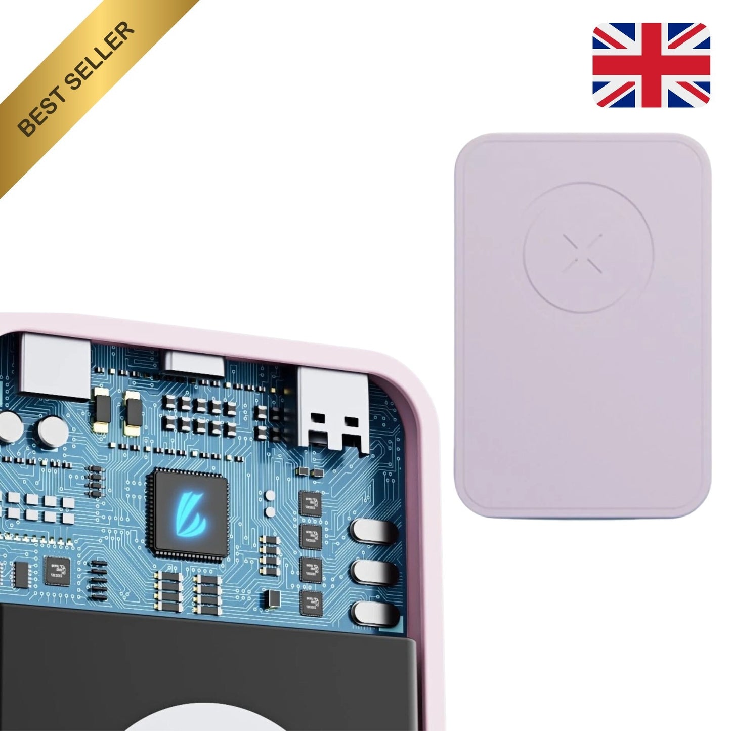 10000mAh Magnetic Wireless Power Bank – Fast-Charging Magsafe Portable Charger