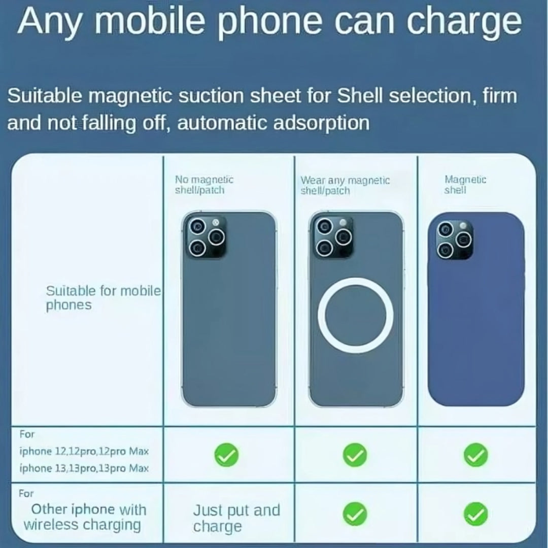 Compact 10000mAh Magnetic Fast-Charging Power Bank for iPhone