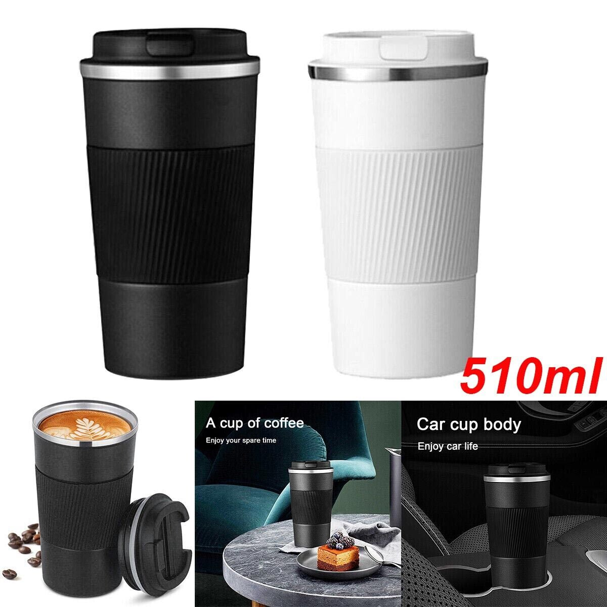510ML Leakproof Insulated Thermal Stainless Steel Travel Coffee Mug