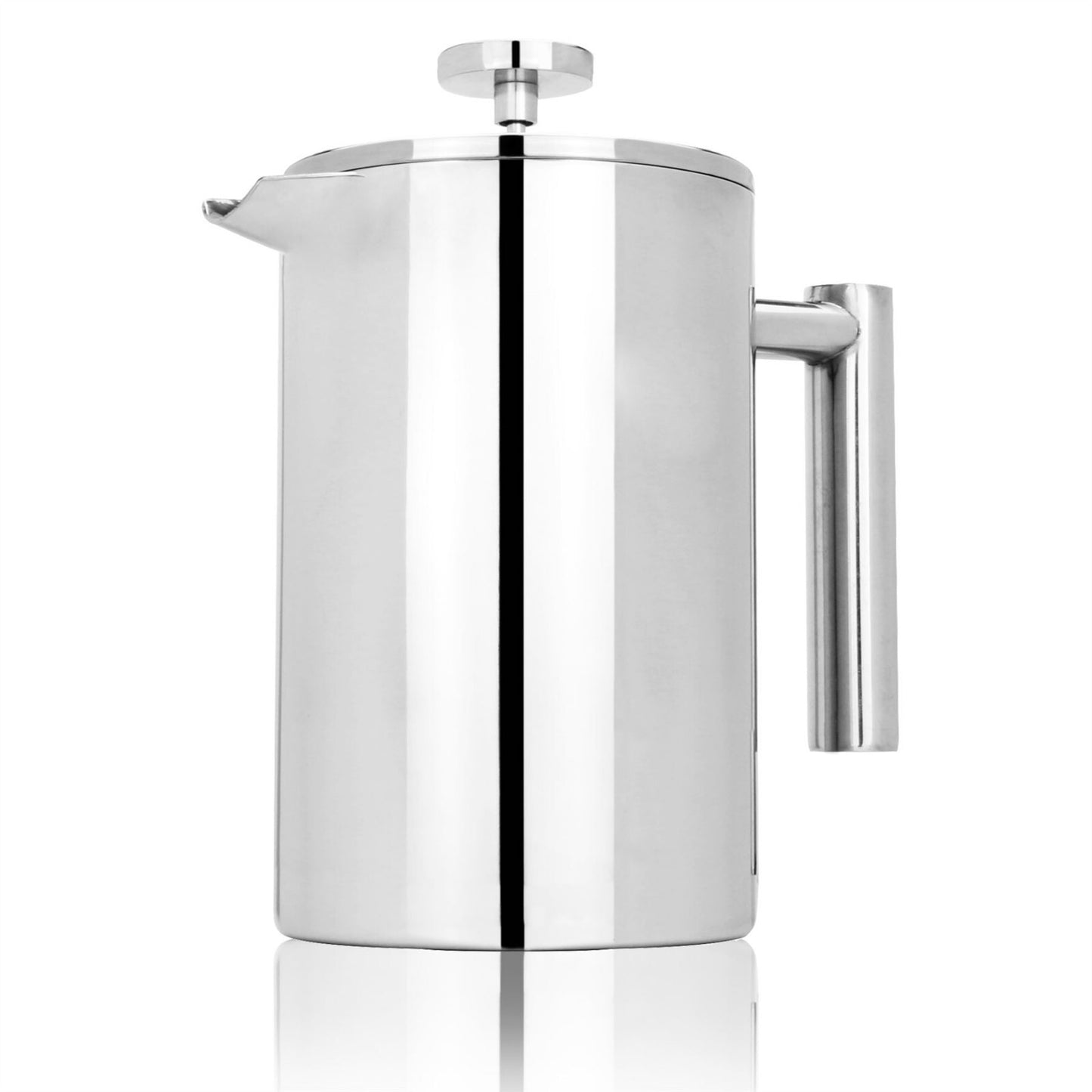 French Press Cafetiere Steel Coffee Maker 1500ml — FREE Filters & Spoons | M&W
