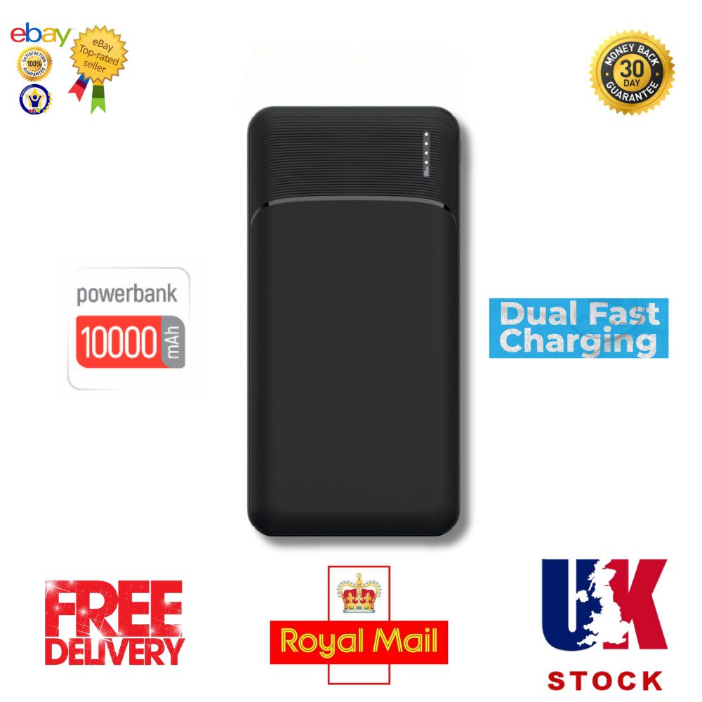 10000mAh Fast Charge Power Bank – Type-C & USB Portable Charger