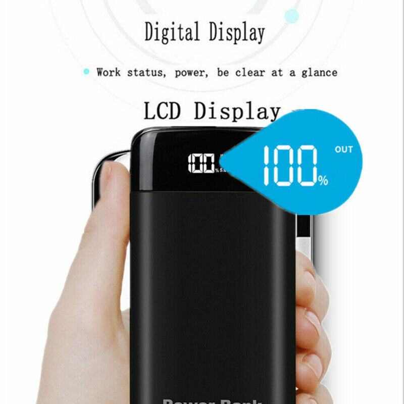 9000000mAh Portable Power Bank with Dual USB Fast Charging