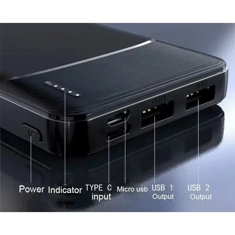 10000mAh Fast Charge Power Bank – Type-C & USB Portable Charger