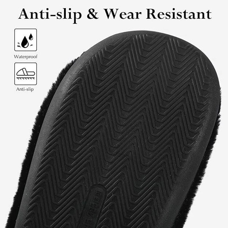 Cute Cartoon Cat Slippers – Warm Plush Indoor Slides, Non-Slip Unisex