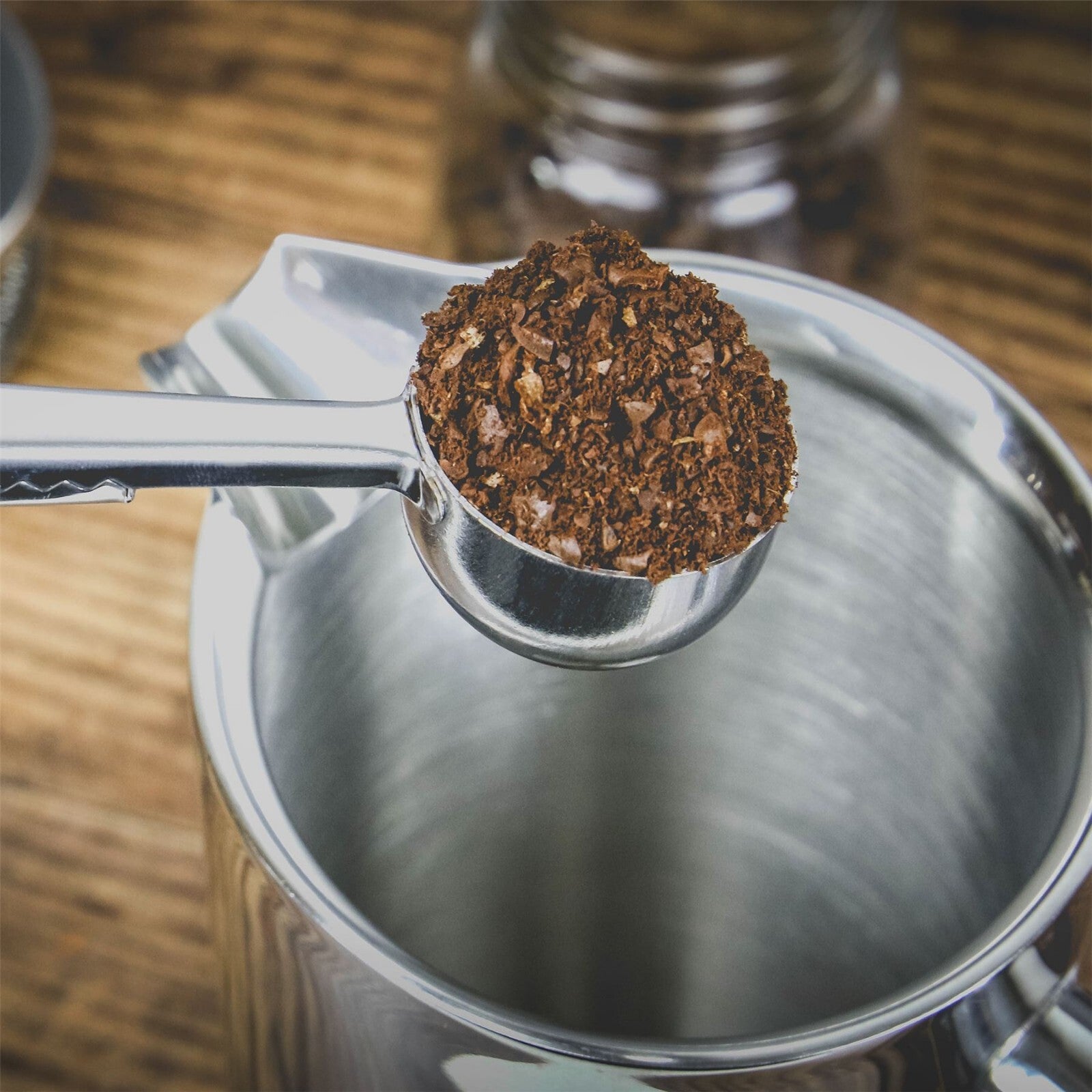 French Press Cafetiere Steel Coffee Maker 1500ml — FREE Filters & Spoons | M&W