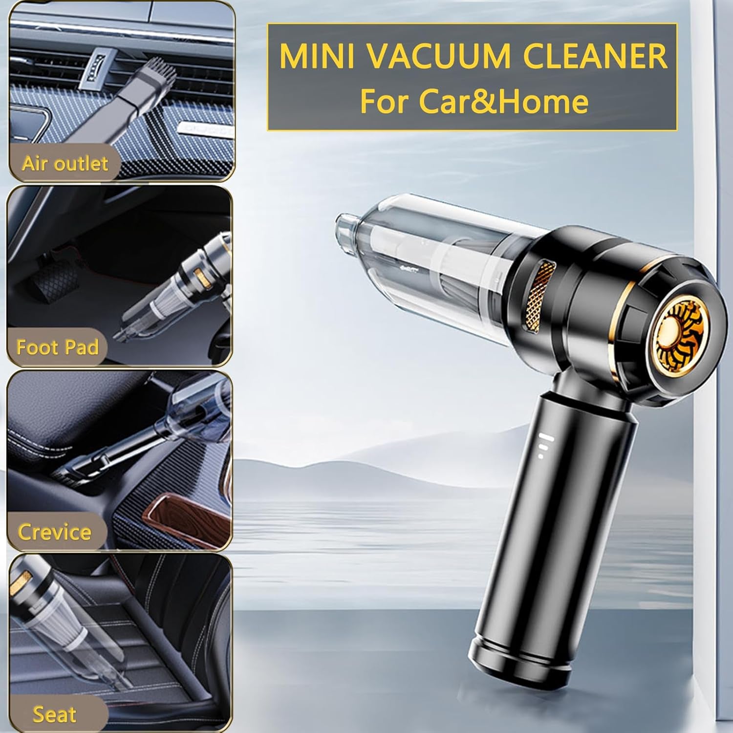 Car Vacuum Cleaner – 22000Pa High Power Mini Vacuum 