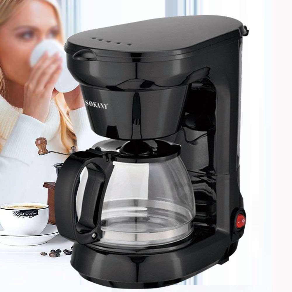Filter Coffee Maker Machine 750Ml Instant Anti-Drip Fast Brewing Time 650W – Black