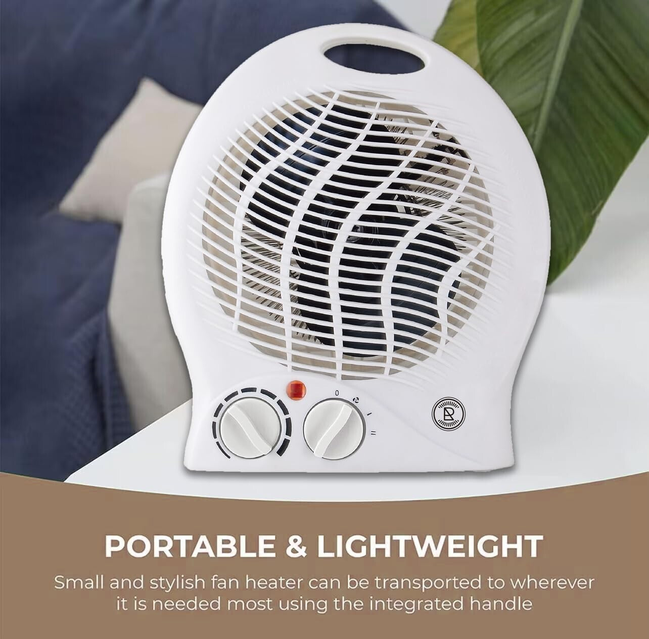 Fan Heater 2KW – Portable Electric Upright Hot & Warm Air Heater