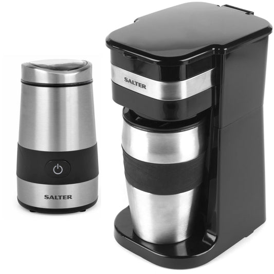 Salter COMBO-4460 Coffee Maker to Go & Grinder