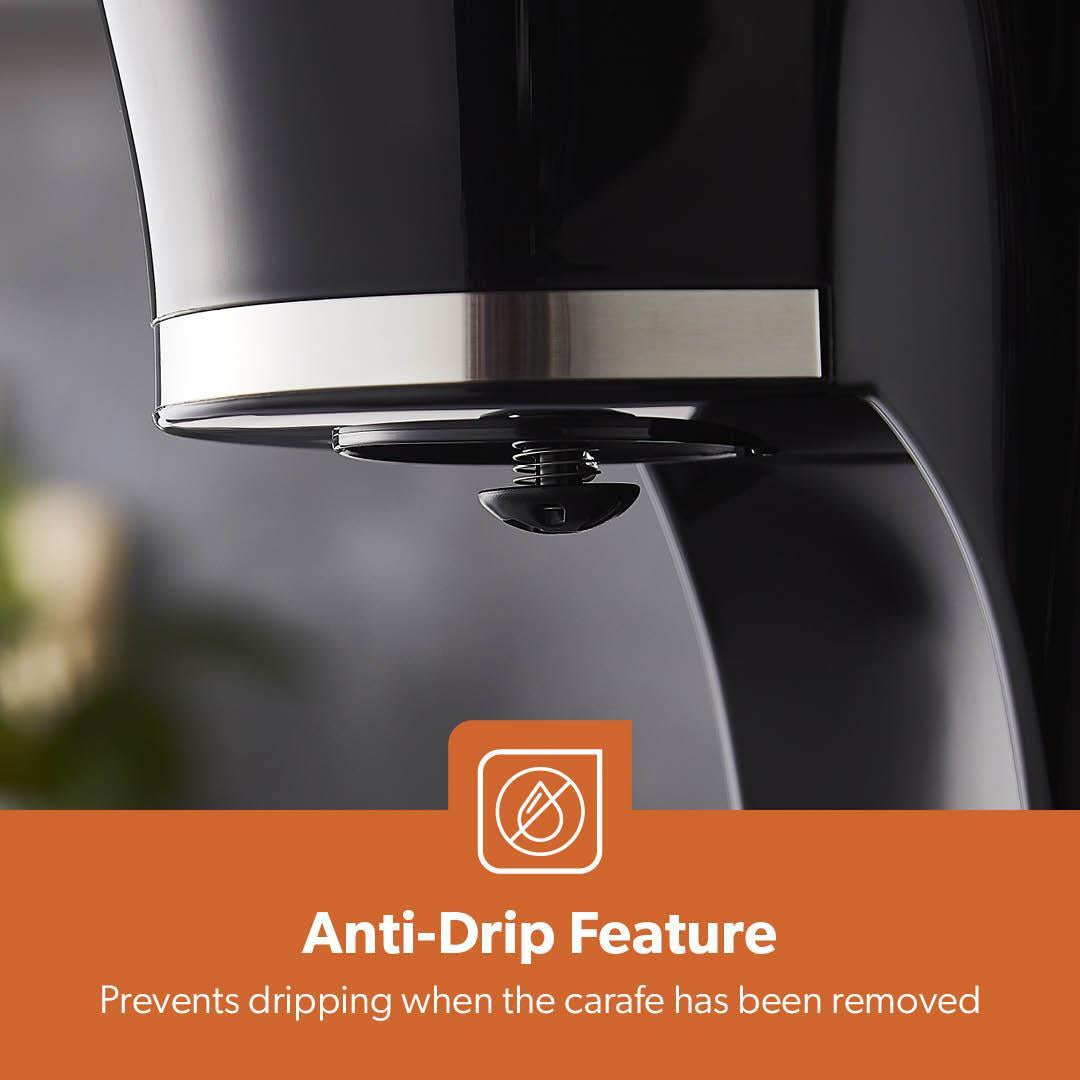 Filter Coffee Maker Machine – Instant Anti-Drip, 12 Cups, 800W, 1.5L Jug (Geepas)