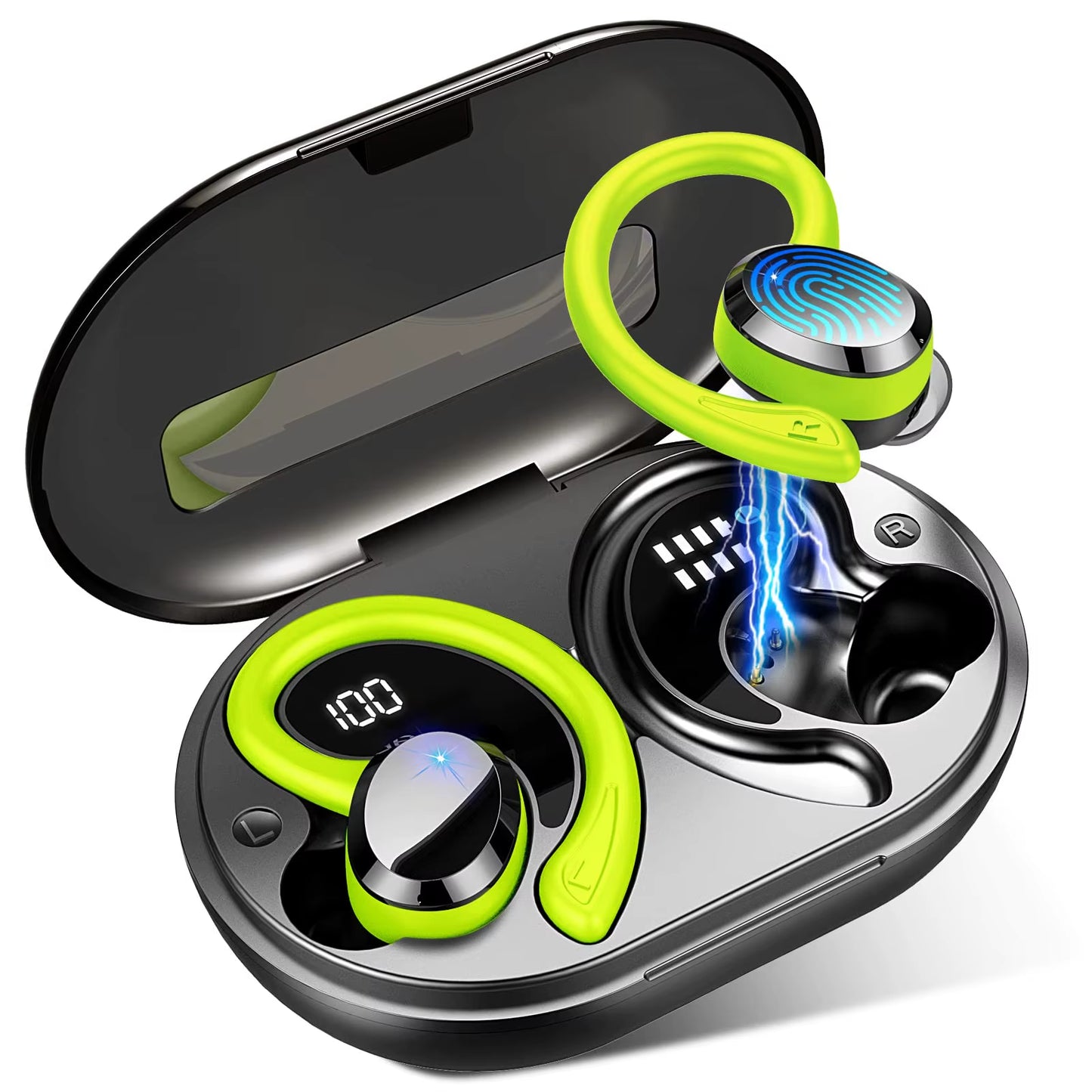 Wireless Sports Earbuds Bluetooth 5.3 – Noise Cancelling, 40H Playtime, Waterproof