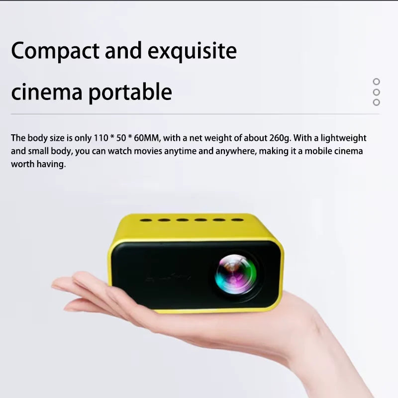 Xiaomi Mini Projector 8K HD - Portable Home Cinema for Kids & Family Entertainment