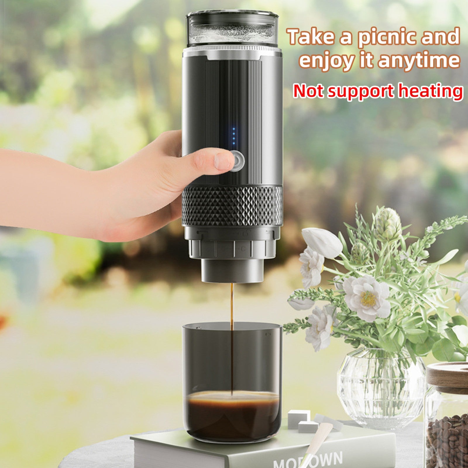 Handheld Coffee Maker Press Bottle Cup – Portable Espresso Machine for Travel & Camping