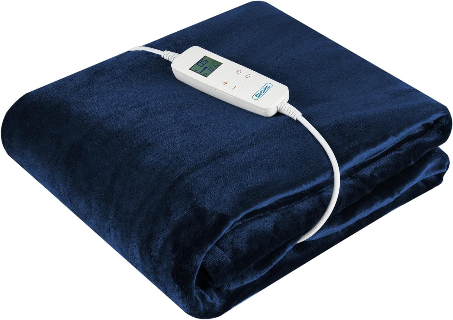 Electric Heated Throw Blanket – 10 Heat Settings, Timer, Washable Fleece
