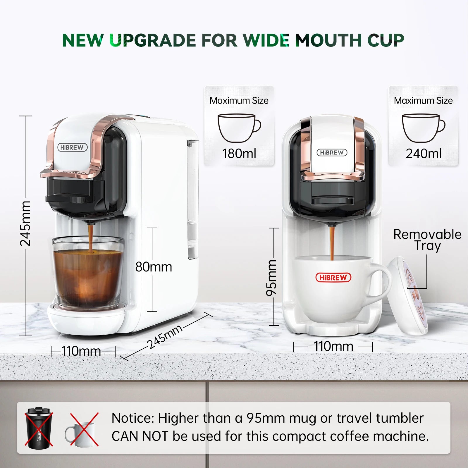 Multiple Capsule Coffee Machine – 5-in-1 Hot & Cold Coffee Maker (20-Bar Extraction)