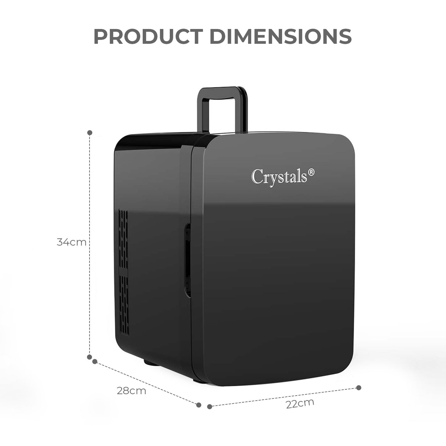 10L Mini Fridge – Table Top Electric Cooler & Warmer for Home, Office, Bedroom & Car