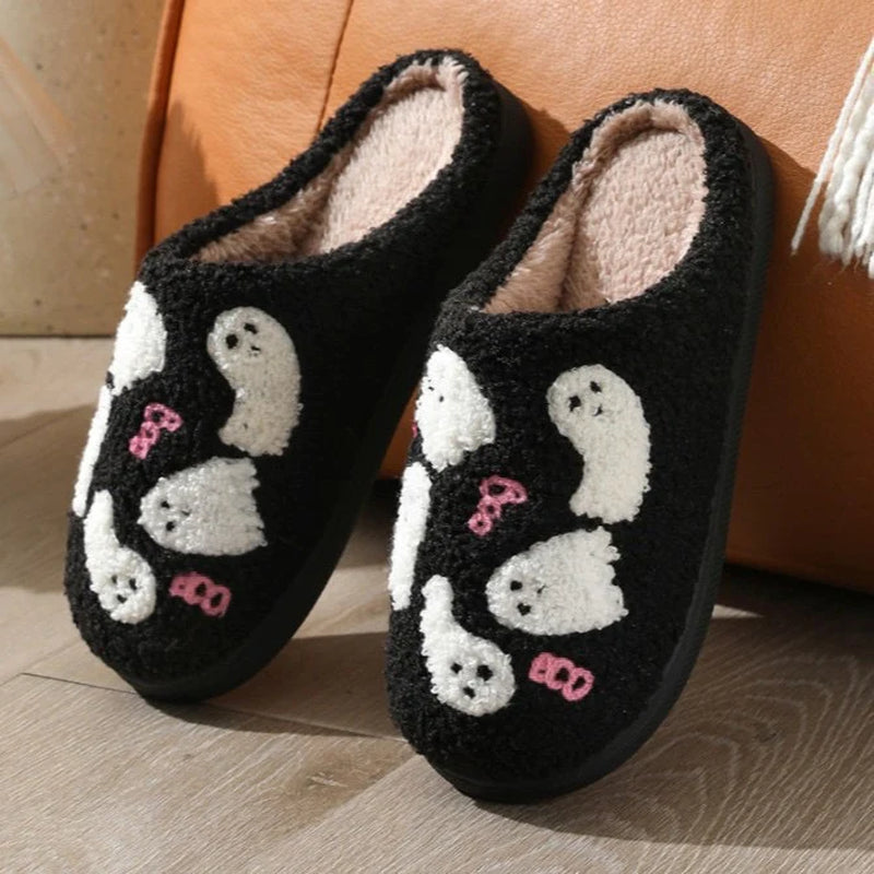 Winter Plush Slippers – Soft Faux-Fur Lining, Warm & Stylish Indoor Comfort