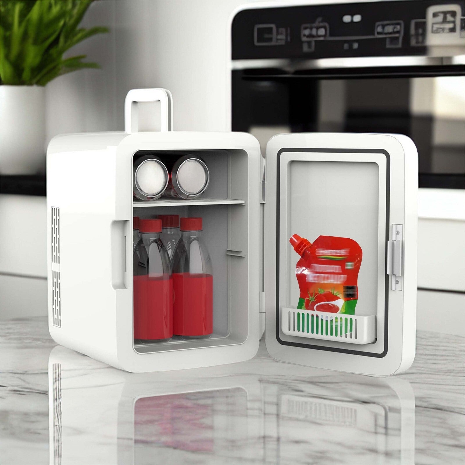 10L Mini Fridge – Table Top Electric Cooler & Warmer for Home, Office, Bedroom & Car