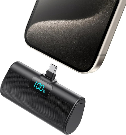 Power Bank Portable Charger for iPhone 16 – 5200mAh USB-C Fast Charging Mini Battery Pack