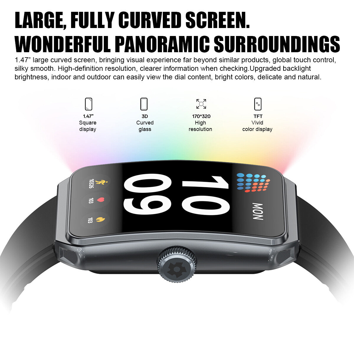 2025 NEW Smart Watch – Fitness Tracker with Heart Rate, Sleep & Activity Monitor