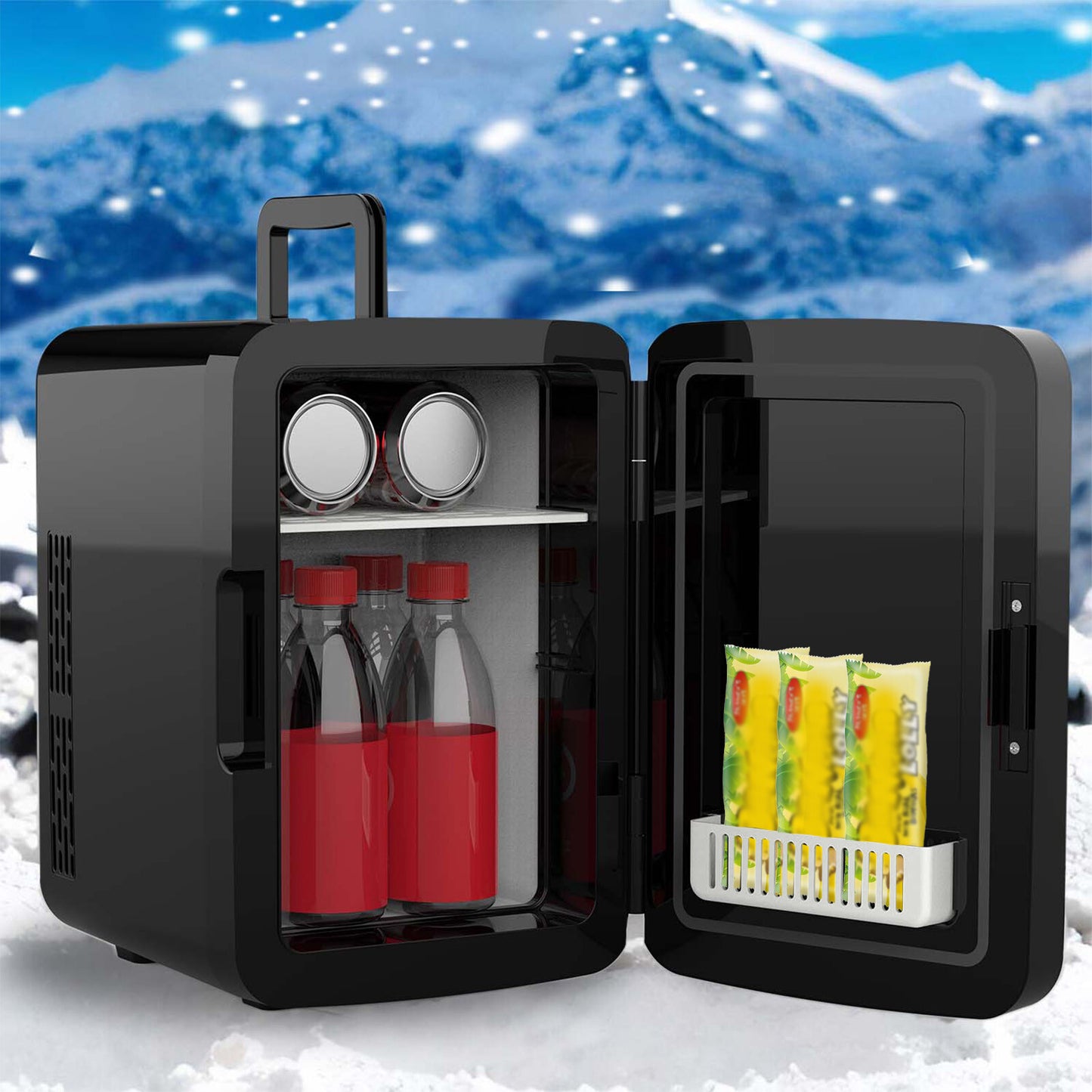 10L Mini Fridge – Table Top Electric Cooler & Warmer for Home, Office, Bedroom & Car