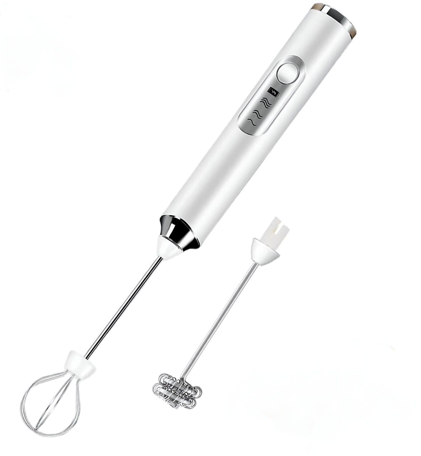 Rechargeable Electric Milk Coffee Frother Whisk Egg Beater Handheld Frappe Mixer