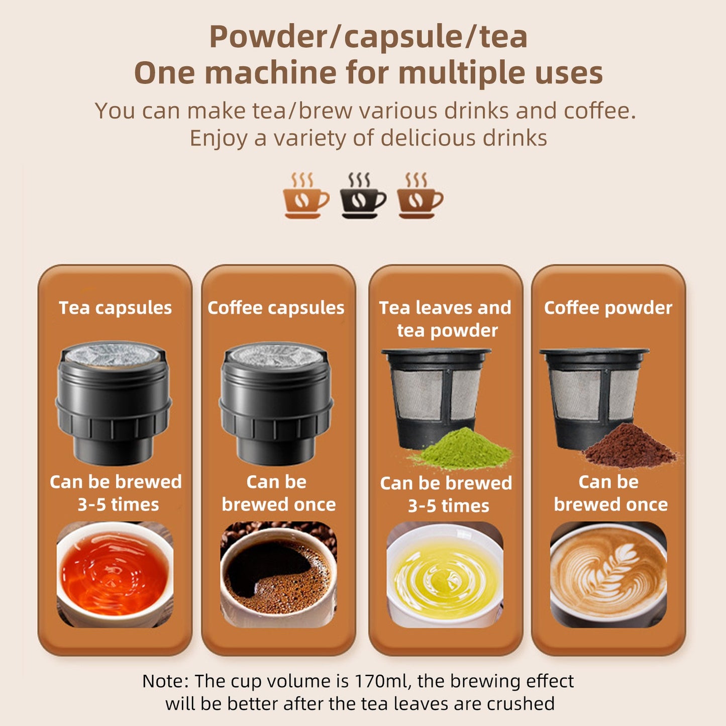 Handheld Coffee Maker Press Bottle Cup – Portable Espresso Machine for Travel & Camping