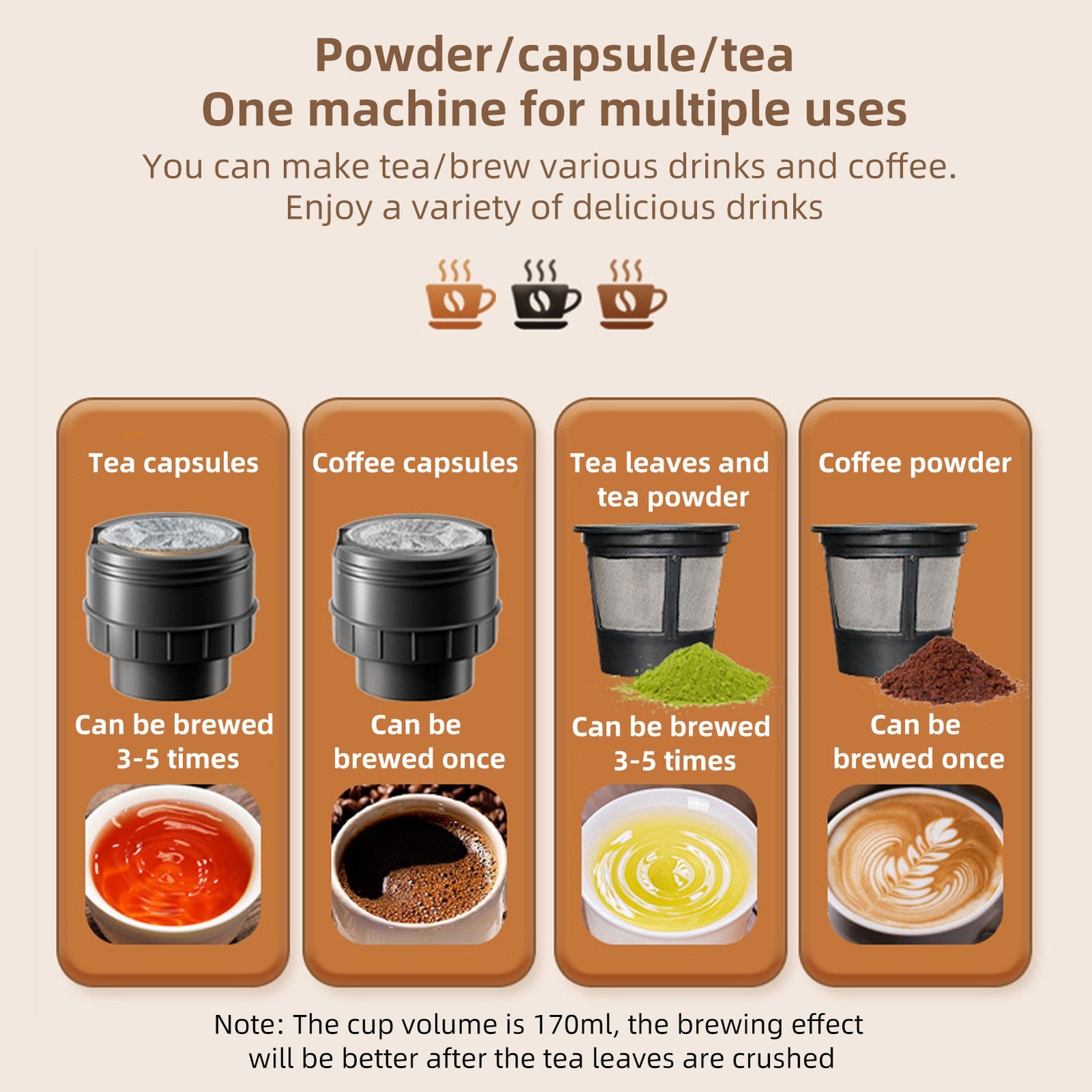 Handheld Coffee Maker Press Bottle Cup – Portable Espresso Machine for Travel & Camping