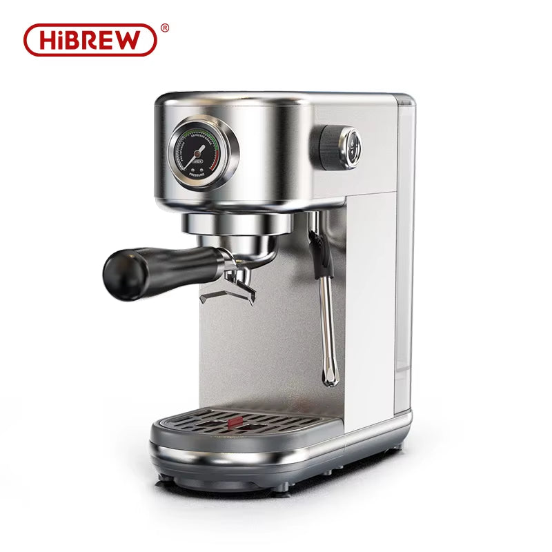 Hibrew 20Bar Semi Automatic Espresso Coffee Machine – Temperature Adjustable 58mm Portafilter