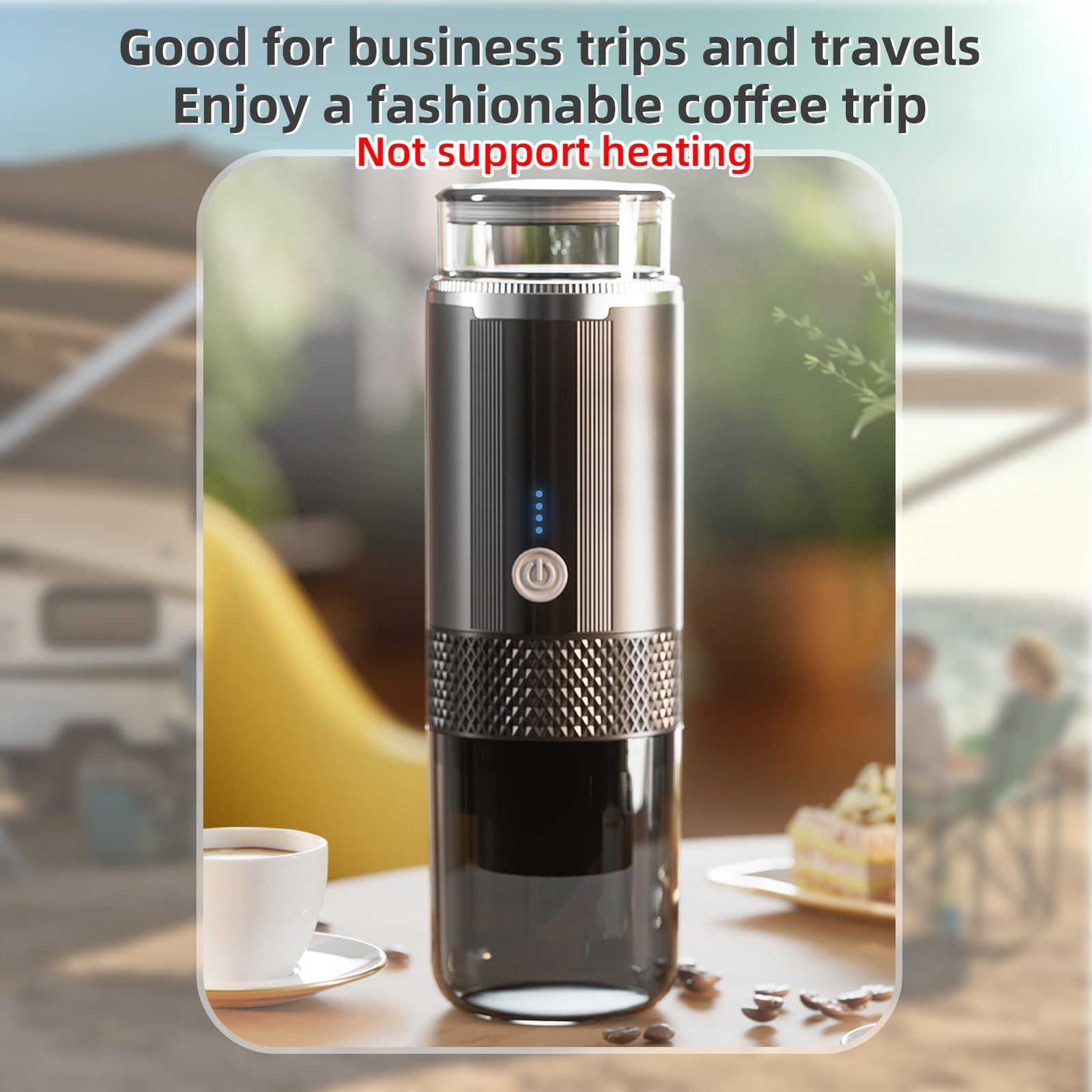Handheld Coffee Maker Press Bottle Cup – Portable Espresso Machine for Travel & Camping
