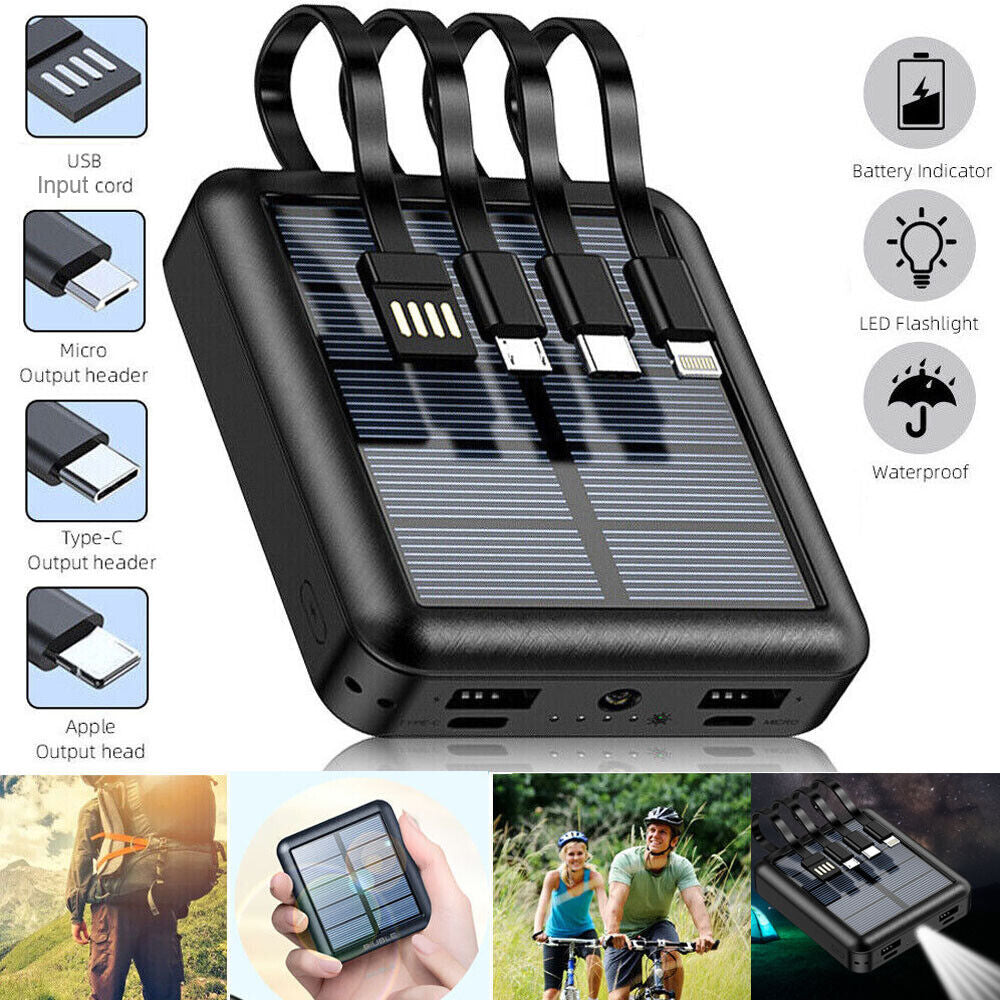 Portable 9,000,000mAh Solar Power Bank – Heavy-Duty, Reliable & Travel-Ready