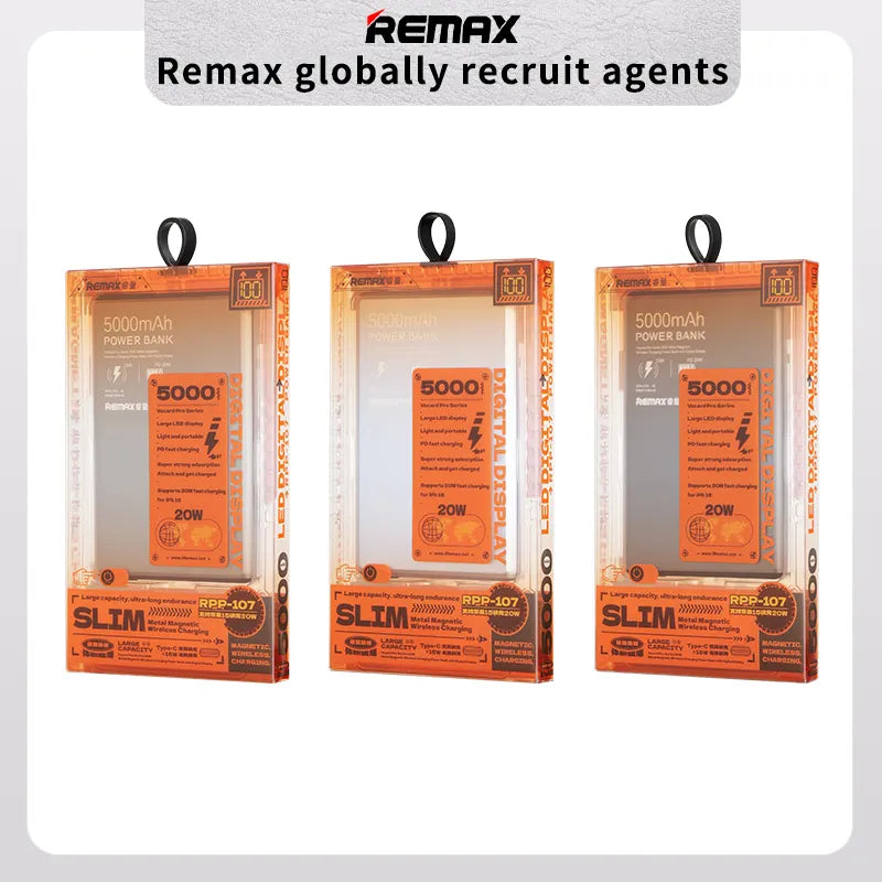 20W Magnetic Wireless Power Bank – Slim, Fast & iPhone-Ready (5000mAh)