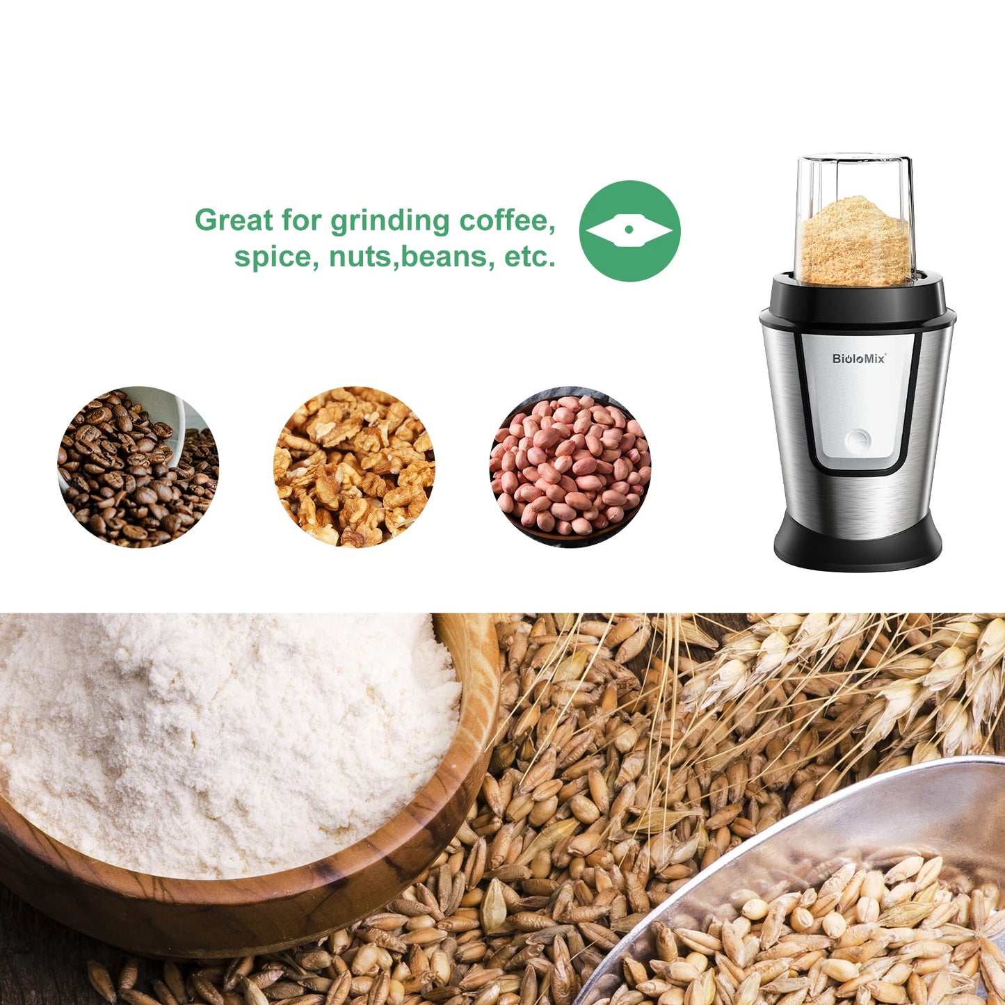 3-in-1 700W Food Processor & Portable Blender – Smoothie Maker, Chopper & Grinder