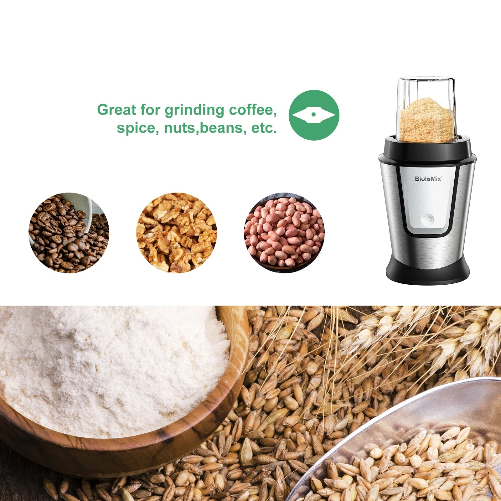 3-in-1 700W Food Processor & Portable Blender – Smoothie Maker, Chopper & Grinder