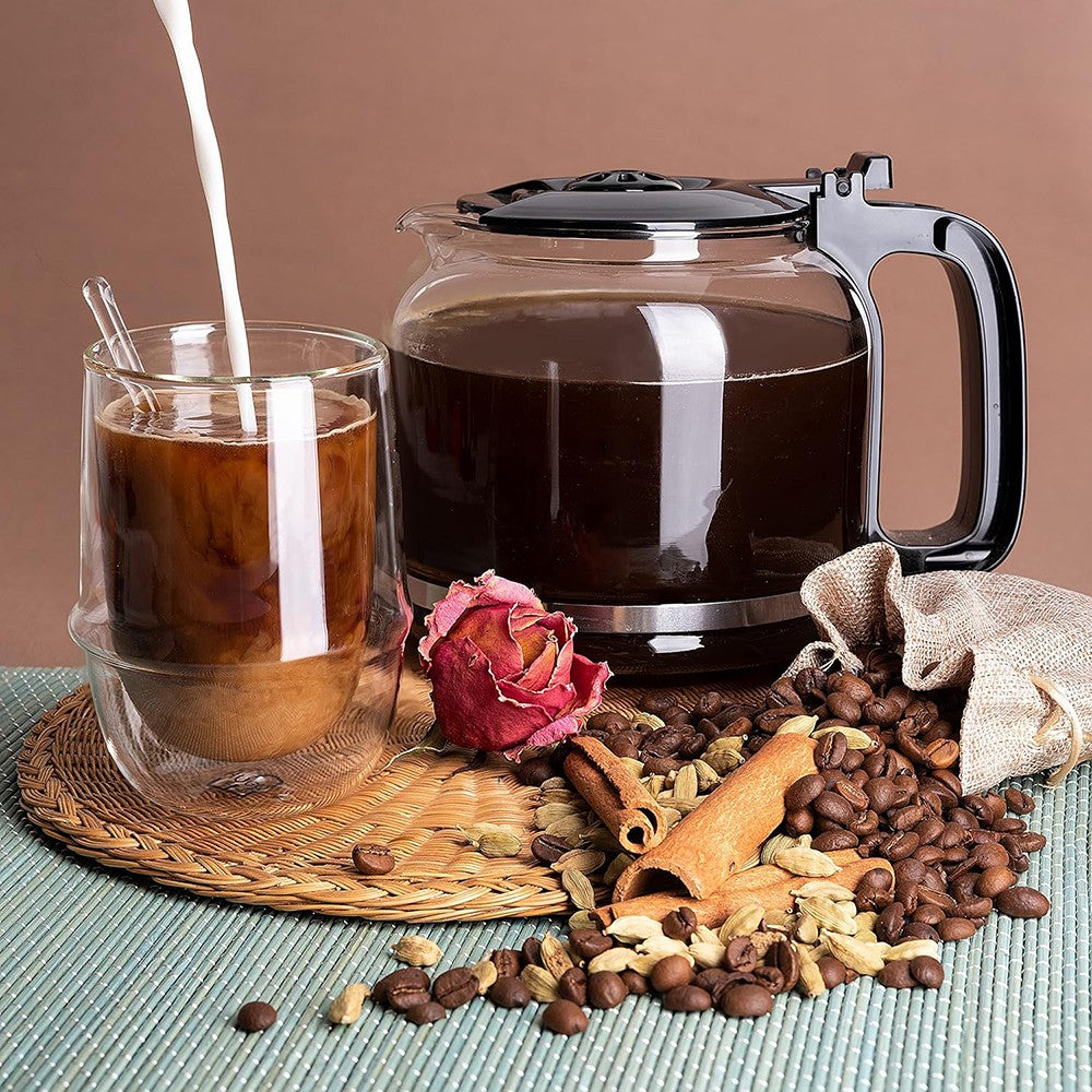 Filter Coffee Maker Machine 750Ml Instant Anti-Drip Fast Brewing Time 650W – Black