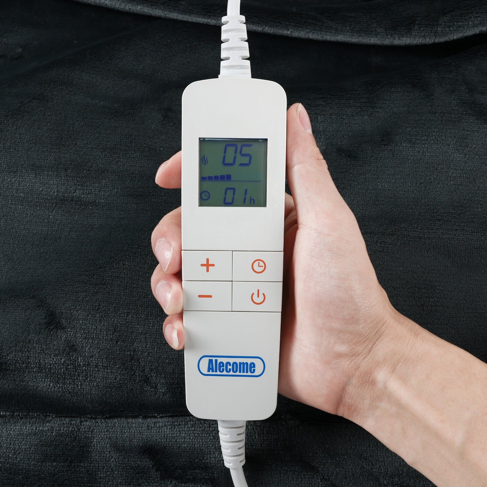 Electric Heated Throw Blanket – 10 Heat Settings, Timer, Washable Fleece