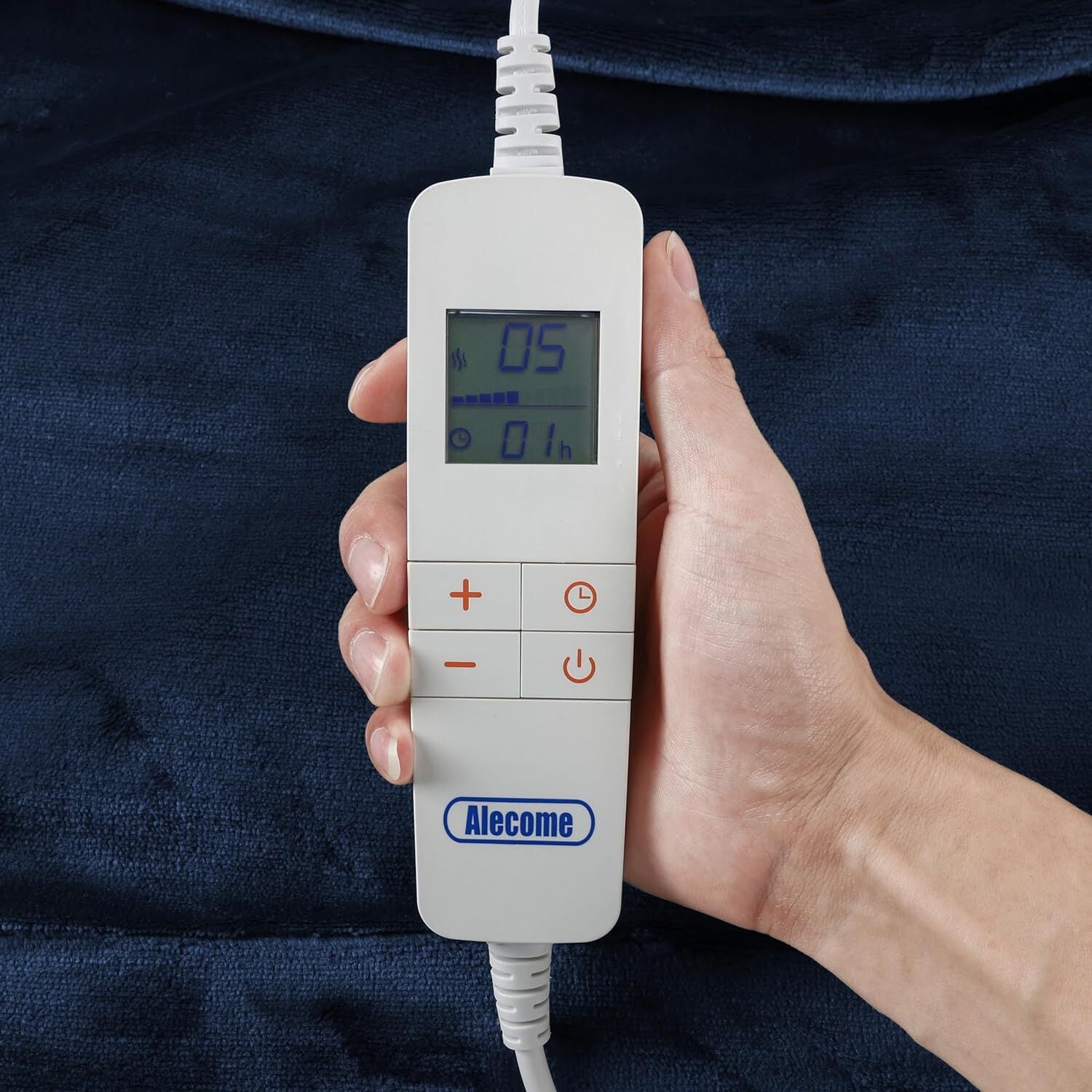 Electric Heated Throw Blanket – 10 Heat Settings, Timer, Washable Fleece