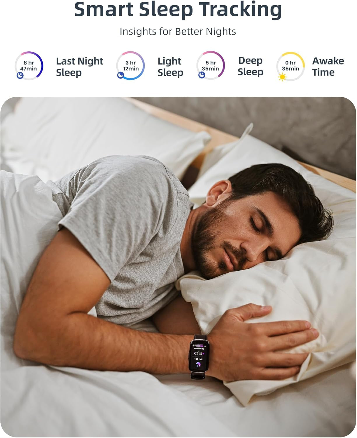 Fitness Tracker with Bluetooth Calls – 1.57" Smart Watch, Heart Rate & Sleep Monitor, 110+ Sports Modes, IP68 Waterproof