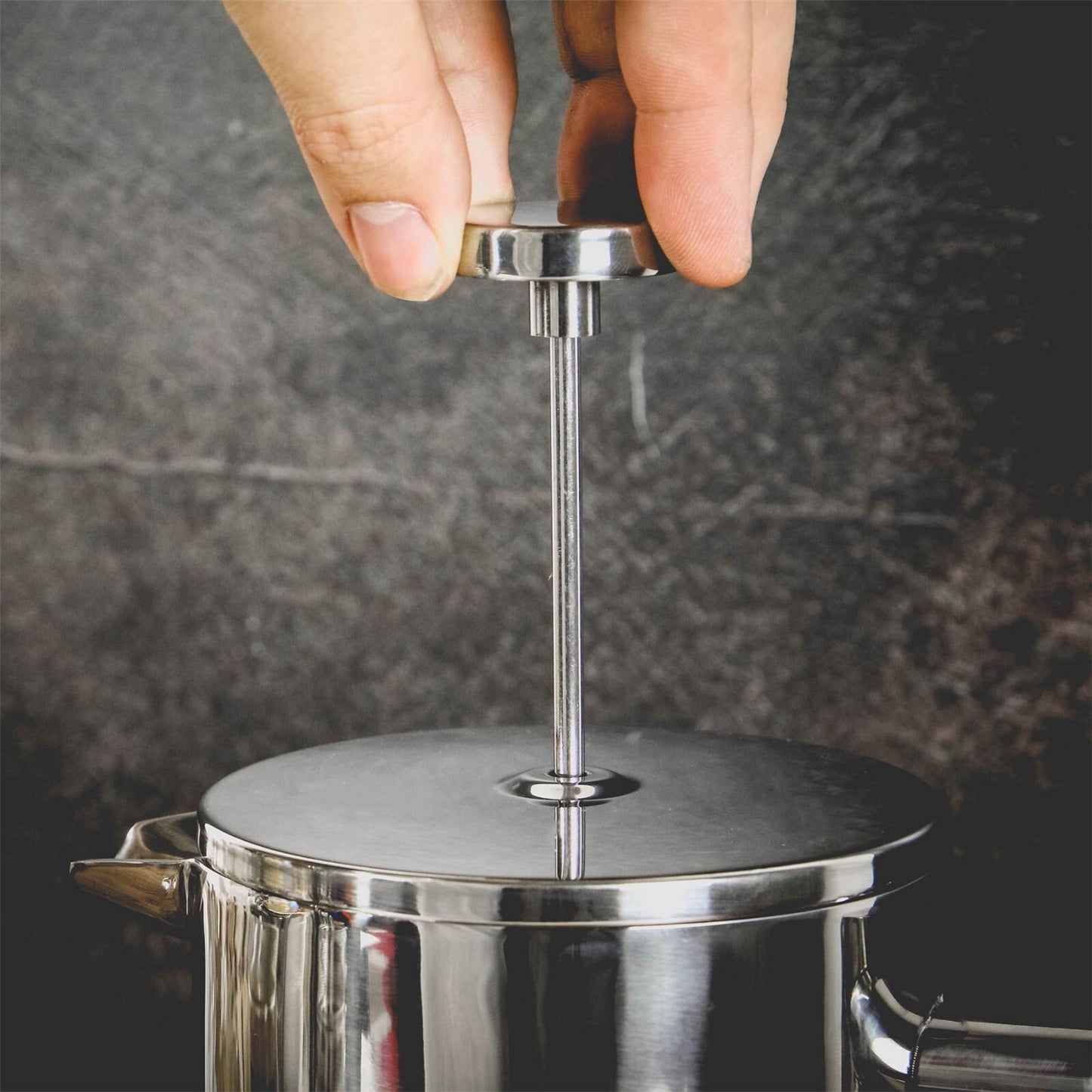 French Press Cafetiere Steel Coffee Maker 1500ml — FREE Filters & Spoons | M&W