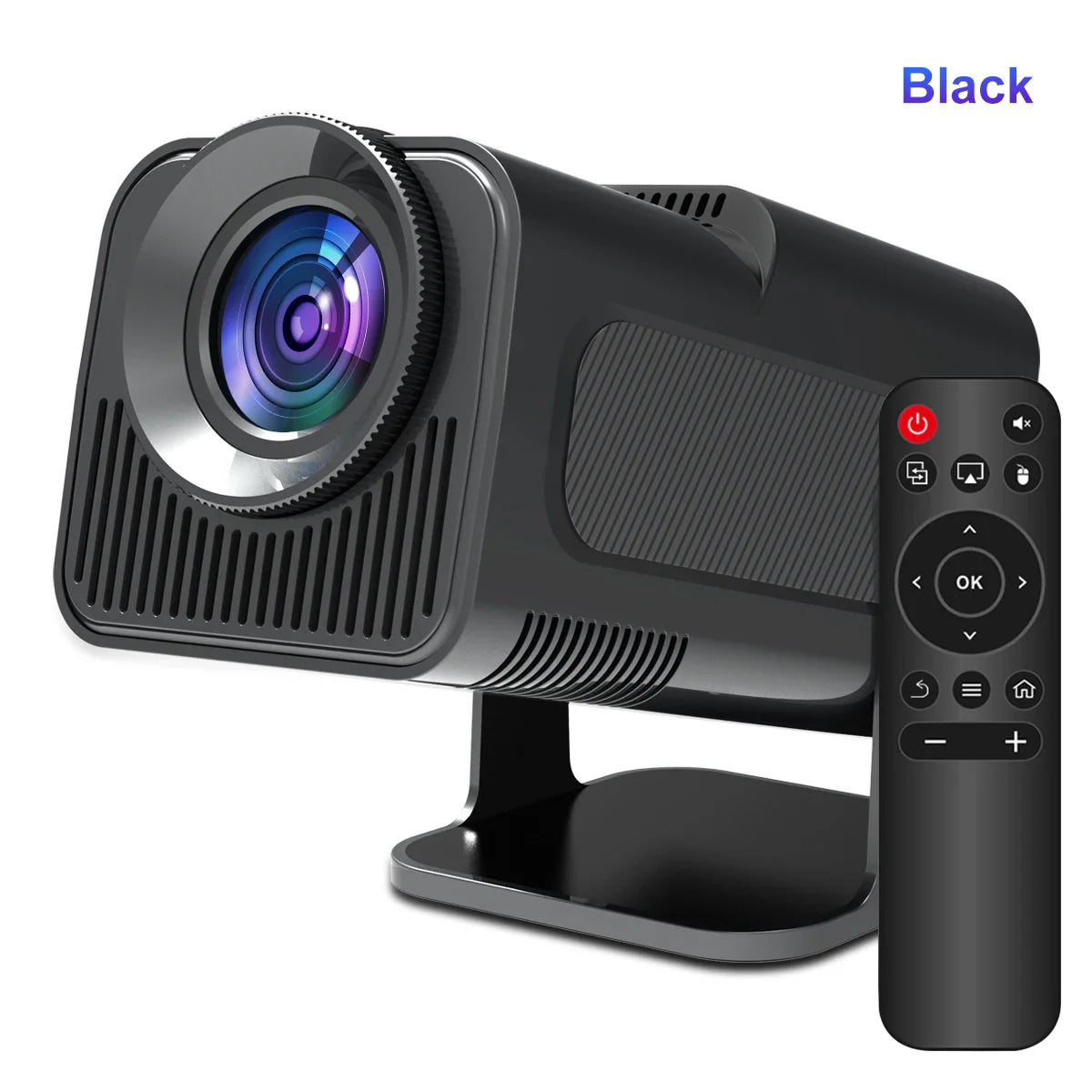 4K Android 11 Projector - Native 1080P, 390 ANSI, WiFi 6, BT 5.0, Portable Cinema