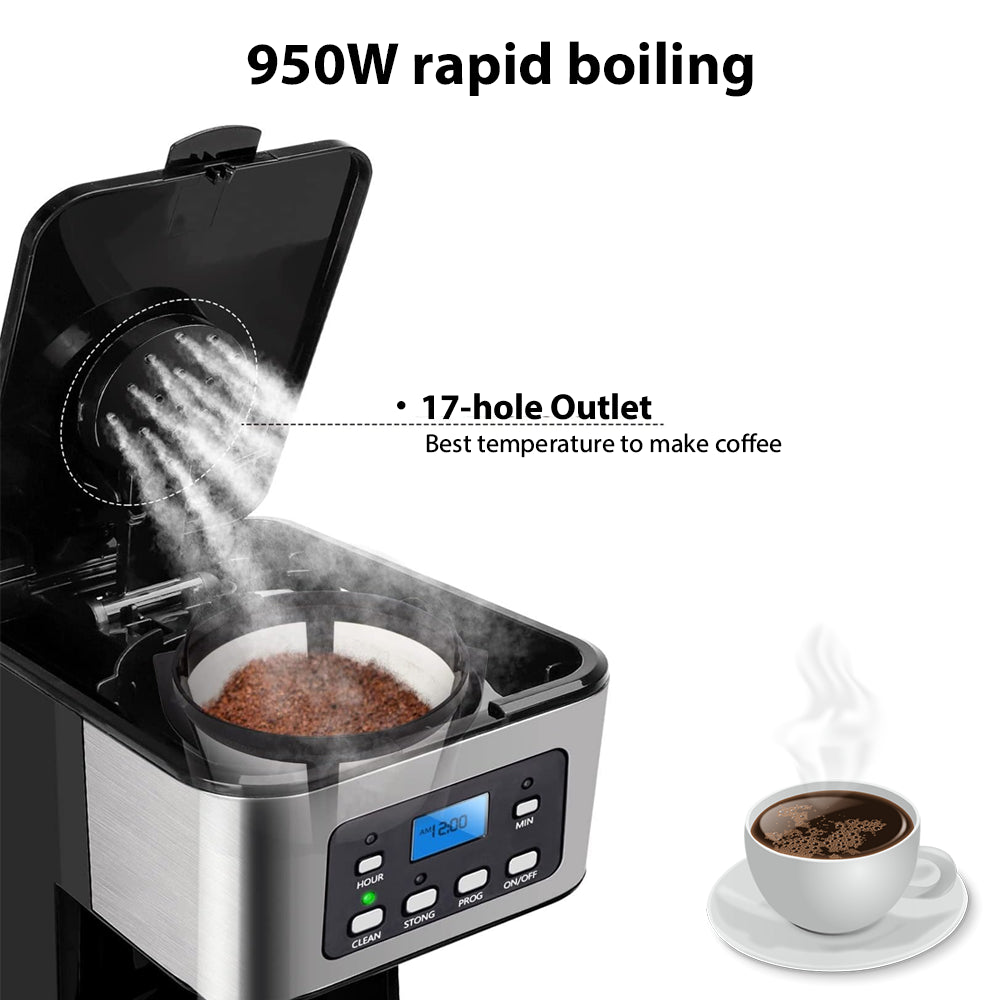 Filter Coffee Maker Machine 1.5L 