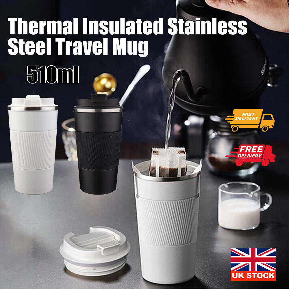 510ML Leakproof Insulated Thermal Stainless Steel Travel Coffee Mug