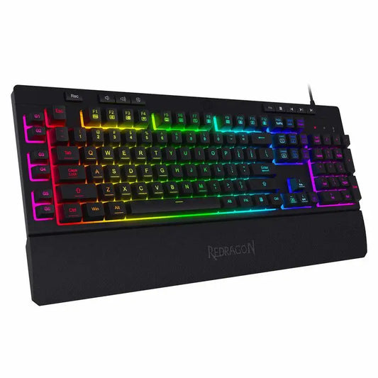 K512 Shiva RGB Gaming Keyboard – Wired, 6 Macro Keys, Linear Feel, Detachable Wrist Rest