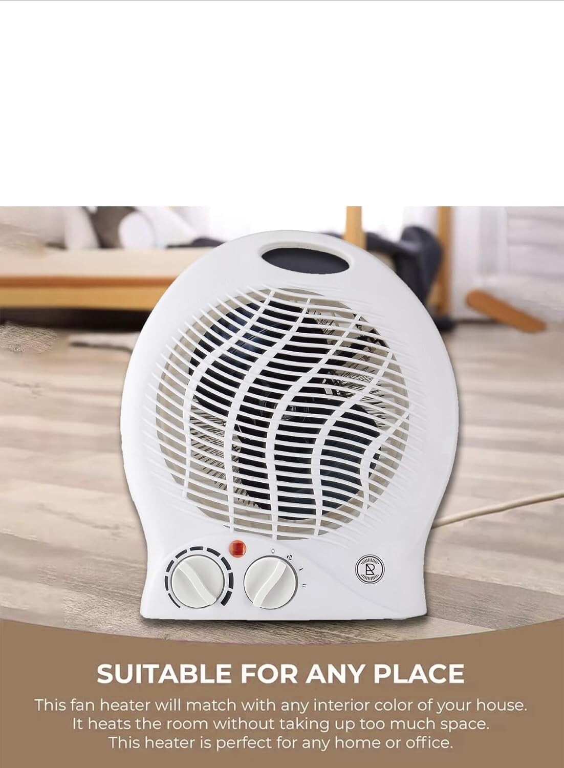 Fan Heater 2KW – Portable Electric Upright Hot & Warm Air Heater