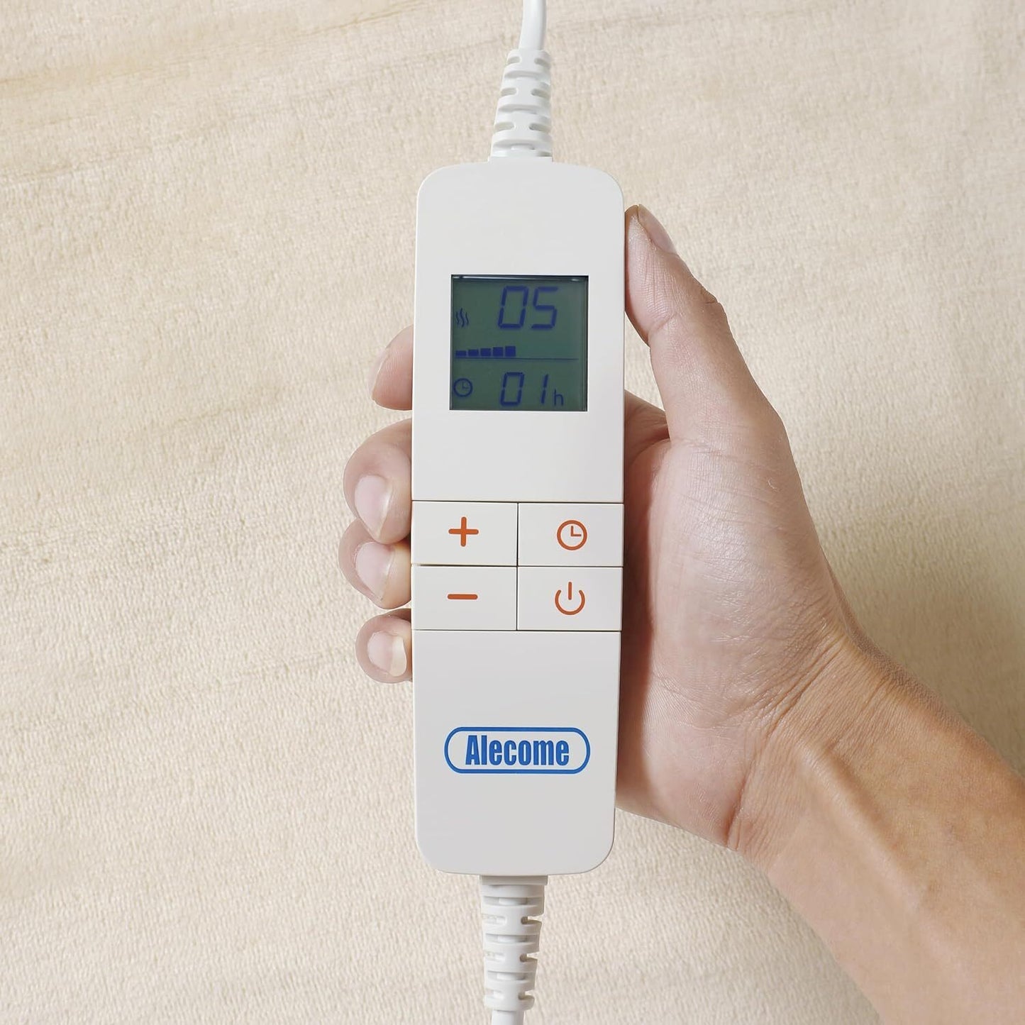 Electric Heated Throw Blanket – 10 Heat Settings, Timer, Washable Fleece