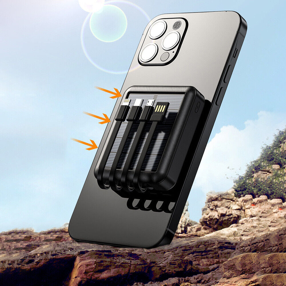 Portable 9,000,000mAh Solar Power Bank – Heavy-Duty, Reliable & Travel-Ready