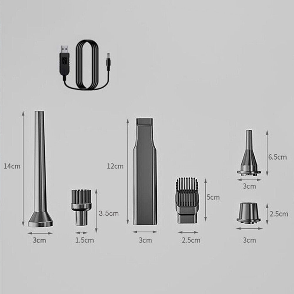 Powerful 4-in-1 Wireless Car Vacuum Cleaner – Strong Suction, Handheld & Portable