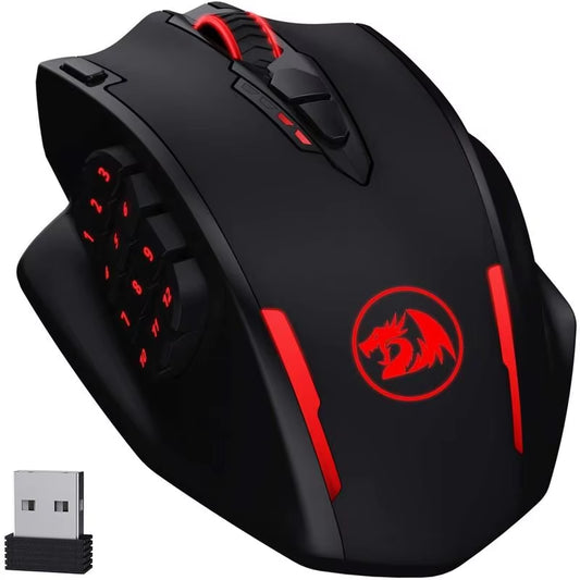 M913 Impact Elite Gaming Mouse – 16000 DPI, Wireless/USB-C Wired, RGB, 16 Programmable Buttons