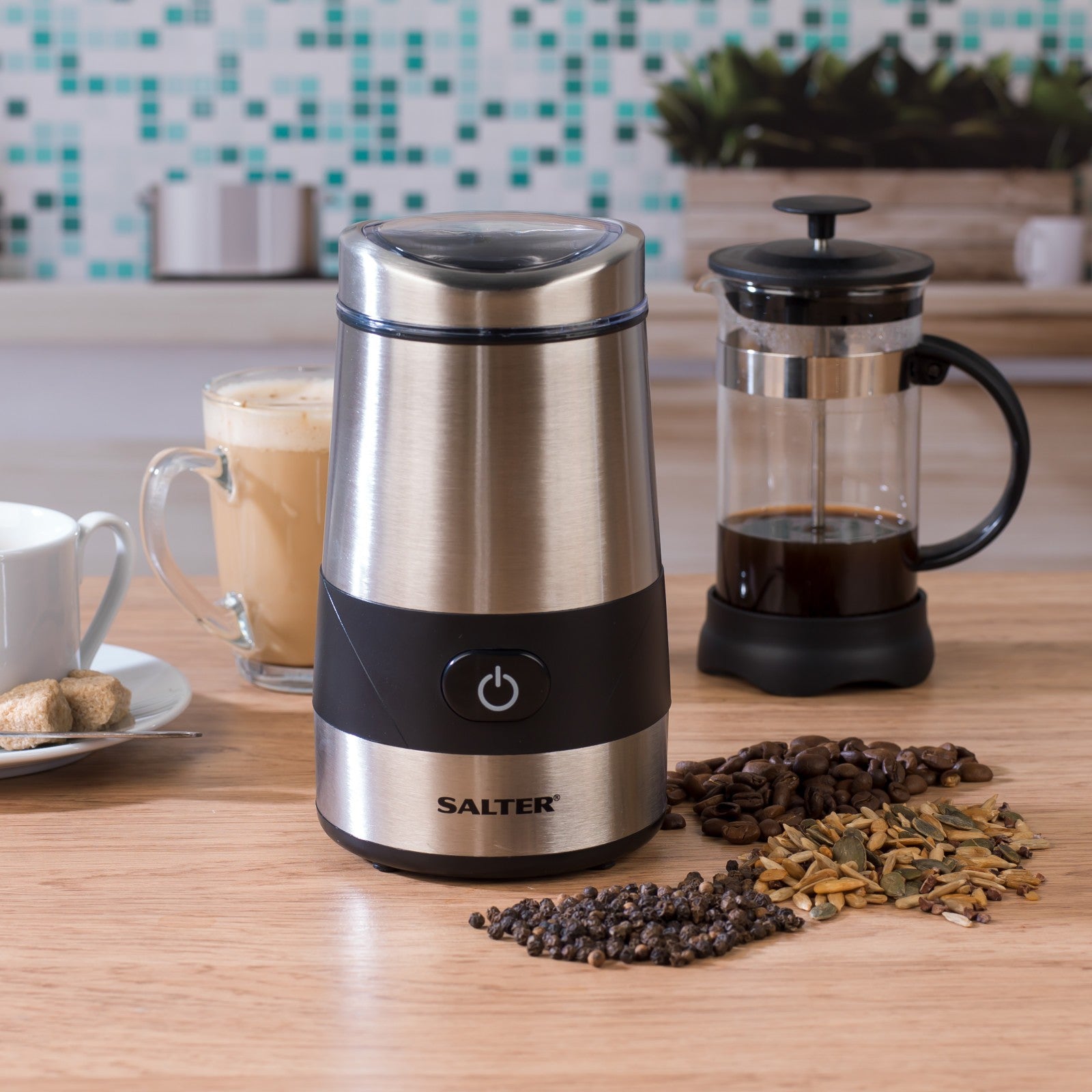 Salter COMBO-4773 Digital Coffee Maker to Go & Coffee Grinder
